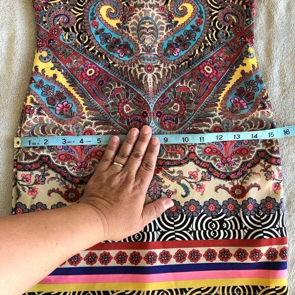 NWOT Bebe Paisley Deja Vu Dress - Picture 14 of 15